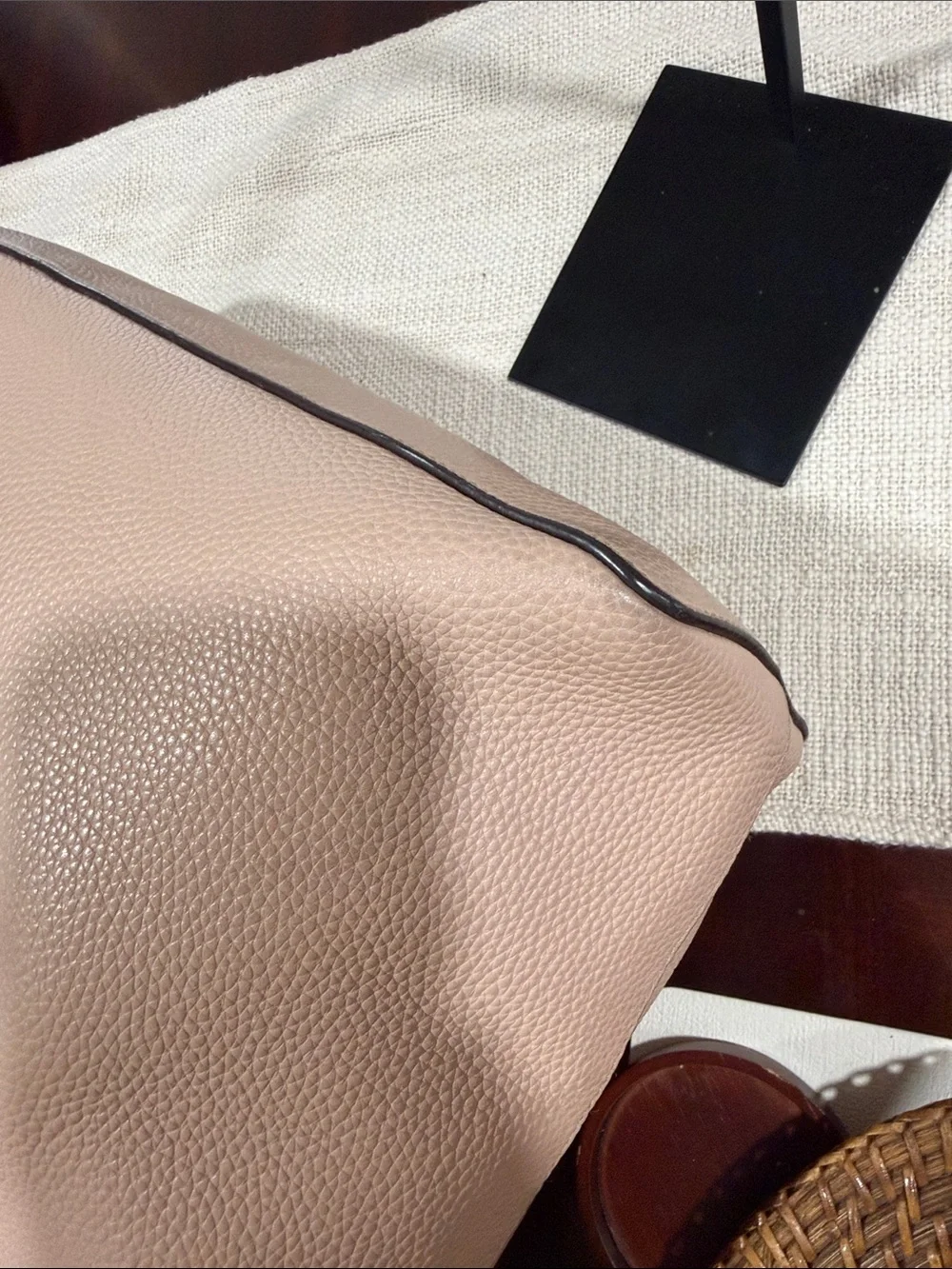 Tory Burch Large Taylor Pebbled Leather Tote Shoulder Bag